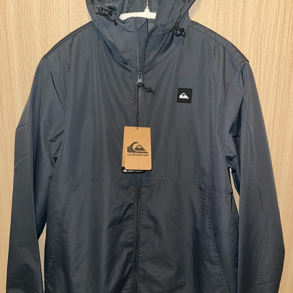Quiksilver Men's Dark Gray Windbreaker Size S